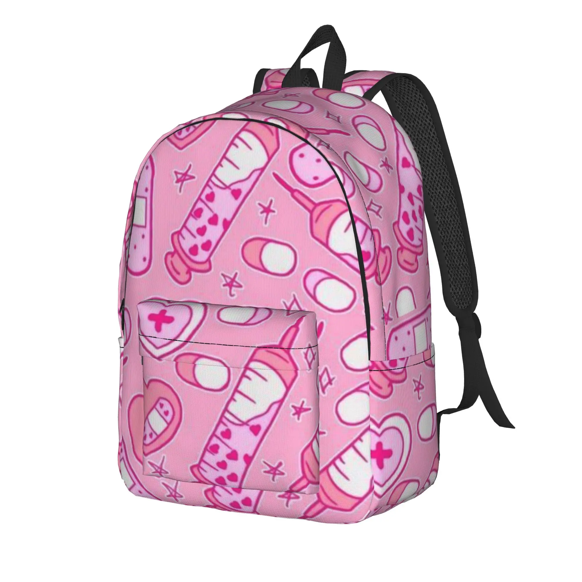 Enfermera En Apuros Doctor Nurse Medical Backpack Student Unisex  Breathable Backpacks High School Bags Travel Design Rucksack