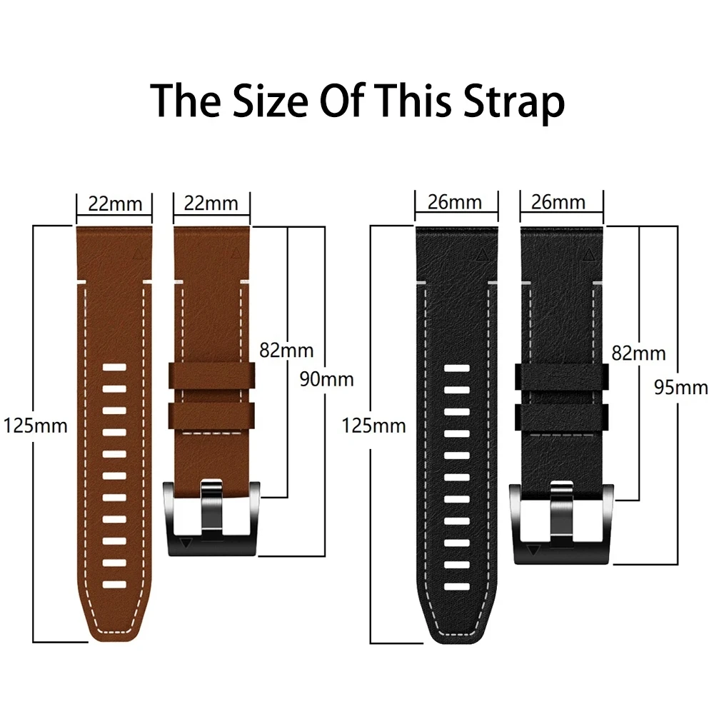 22 26mm Silicone Leather Strap For Garmin MARQ Athlete Adventurer Golfer Captain Aviator D2 Mach 1 Wristband Bracelet Correa