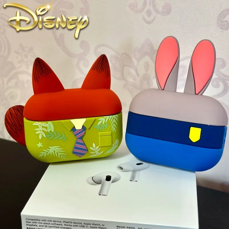 

Disney Zootopia Judith Silica Gel Earphone Case Protective Cover For Pods Pro 2 Anime Cartoon Design Accessory