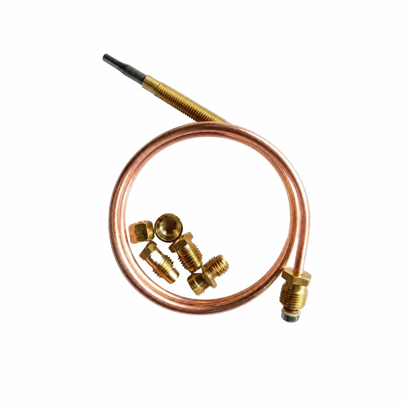 Flame Failure Thermocouple for Gas Stove 60cm Long Probe Copper Brass Mounting Nut for Range Oven Parts