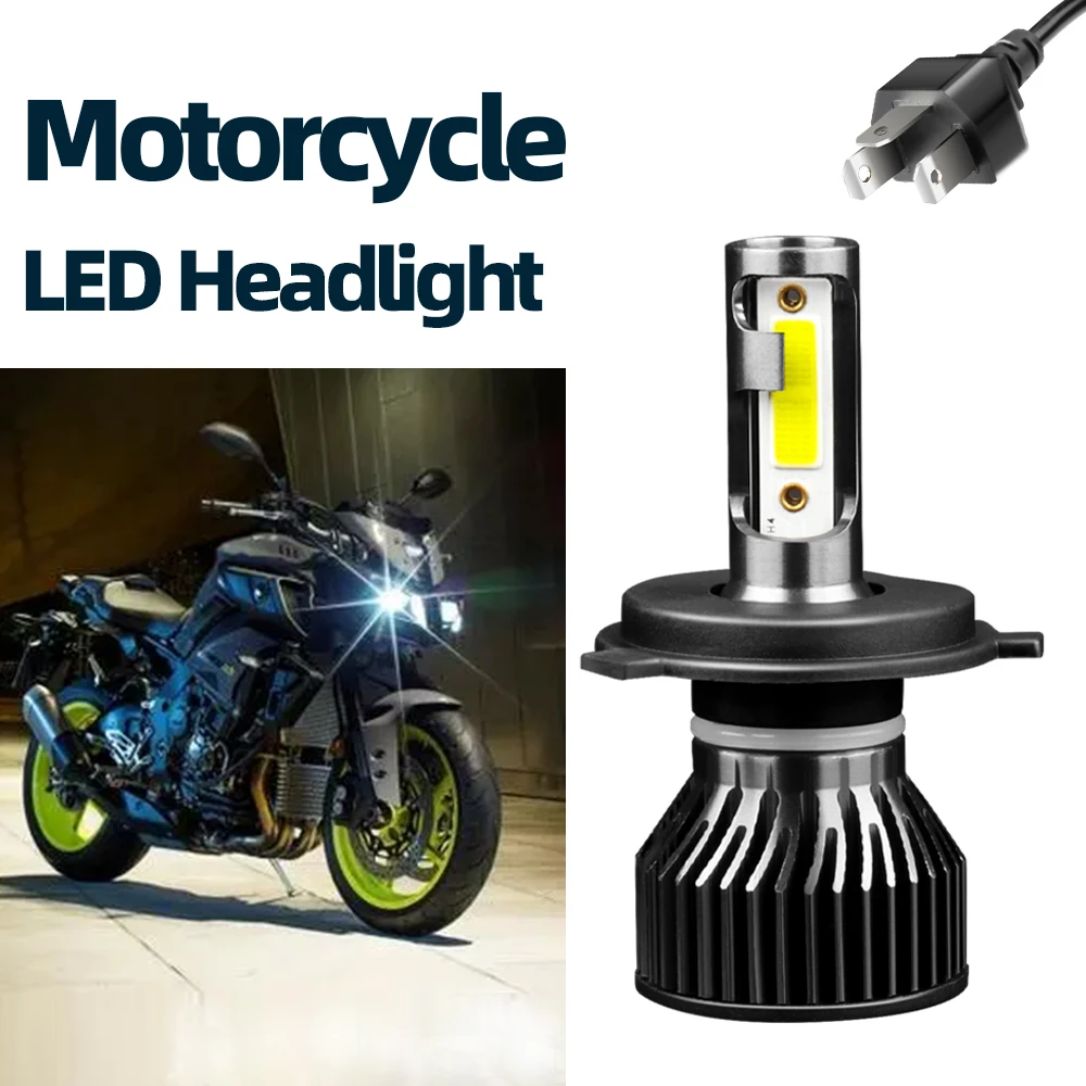 1PCMotorcycles LED Headlight H1 H4 H7 H11 35W 6000K Lamp Led Bulbs Front Light Headlamp For 12V Moto Motorbikes Touring Scooters