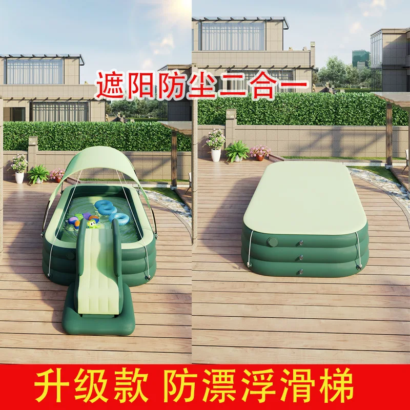 

Automatic inflatable children's inflatable swimming pool slide large