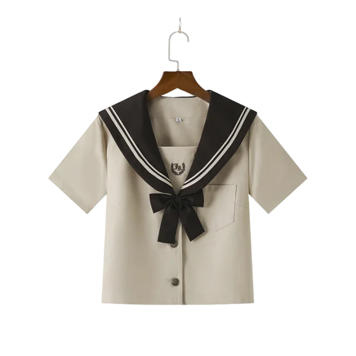 Japanischer und koreanischer Matrosenanzug mit Milchtee, College-Stil, Frühling und Herbst, langärmeliger JK-Uniform, Schuluniformanzug