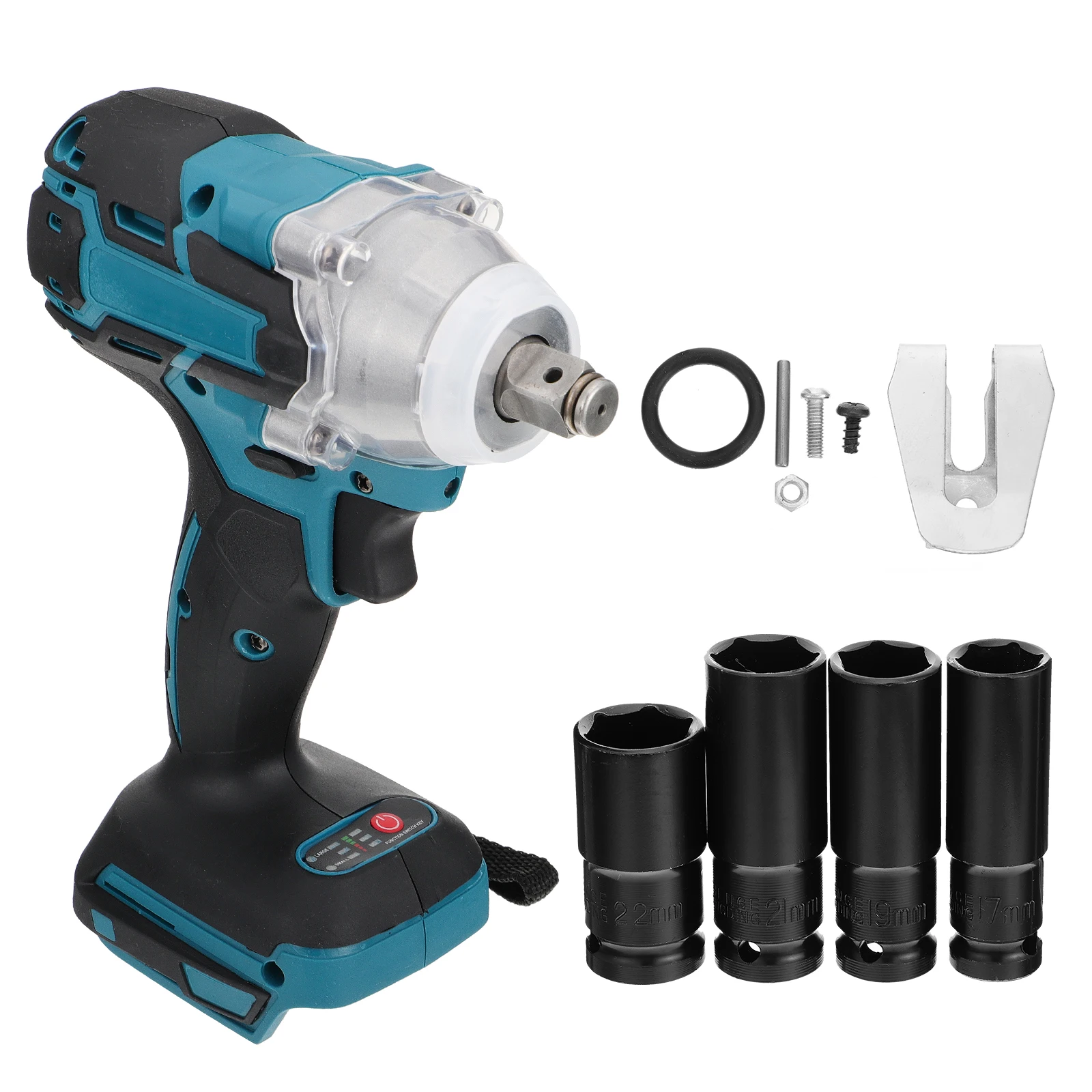 

Electric Wrench Set Cordless Tools Rechargeable Driver Heavy Duty Black High Hardness Wear Resistant Aviation