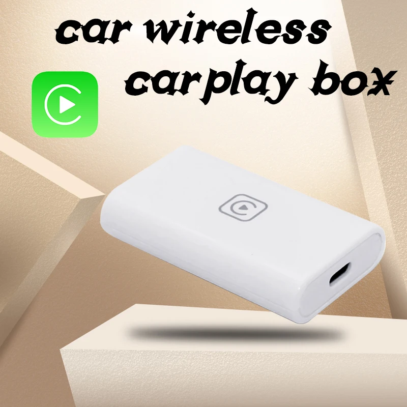 PolarLander  Smart CarPlay Box Android Auto Wireless Bluetooth Casting Car Machine WiFi Car Play Dongle USB Apple Adapter White