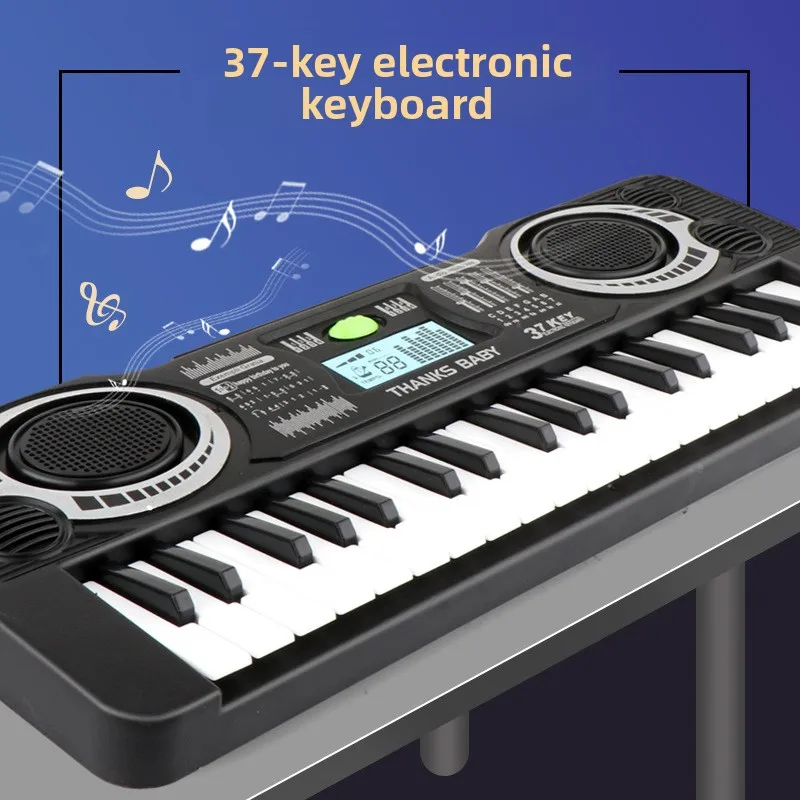 Clavier électronique à 37 touches, Instrument de musique pour garçons et filles, jouets musicaux pour bébés, cadeaux pour enfants, jouet de Simulation de Piano