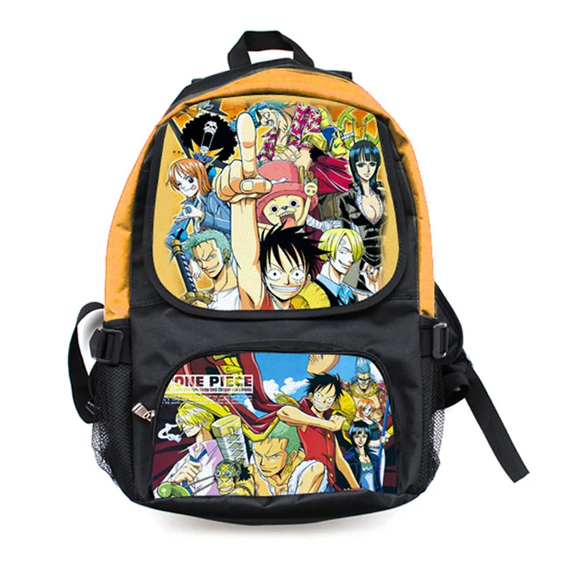 

Anime One Piece Backpack Women Men Schoolbags Kawaii Luffy Outdoor Travel Bags Large Capacity Light Canvas Bags Birthday Gifts