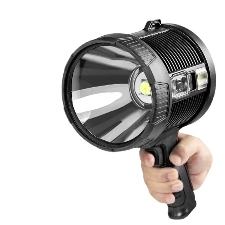 High-power P50 Fixed Focus Strong Light Long Shot Glare Flashlight Portable Camping Lamp With Bracket Outdoor Searchlight