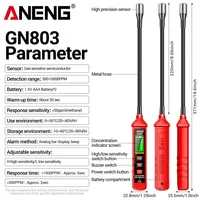 ANENG GN803 Handheld Gas Detector Gas Tank Leak Tester -10~60℃/20~80%RH LCD Display Gas Sensor Meter with Sound Light Alarm