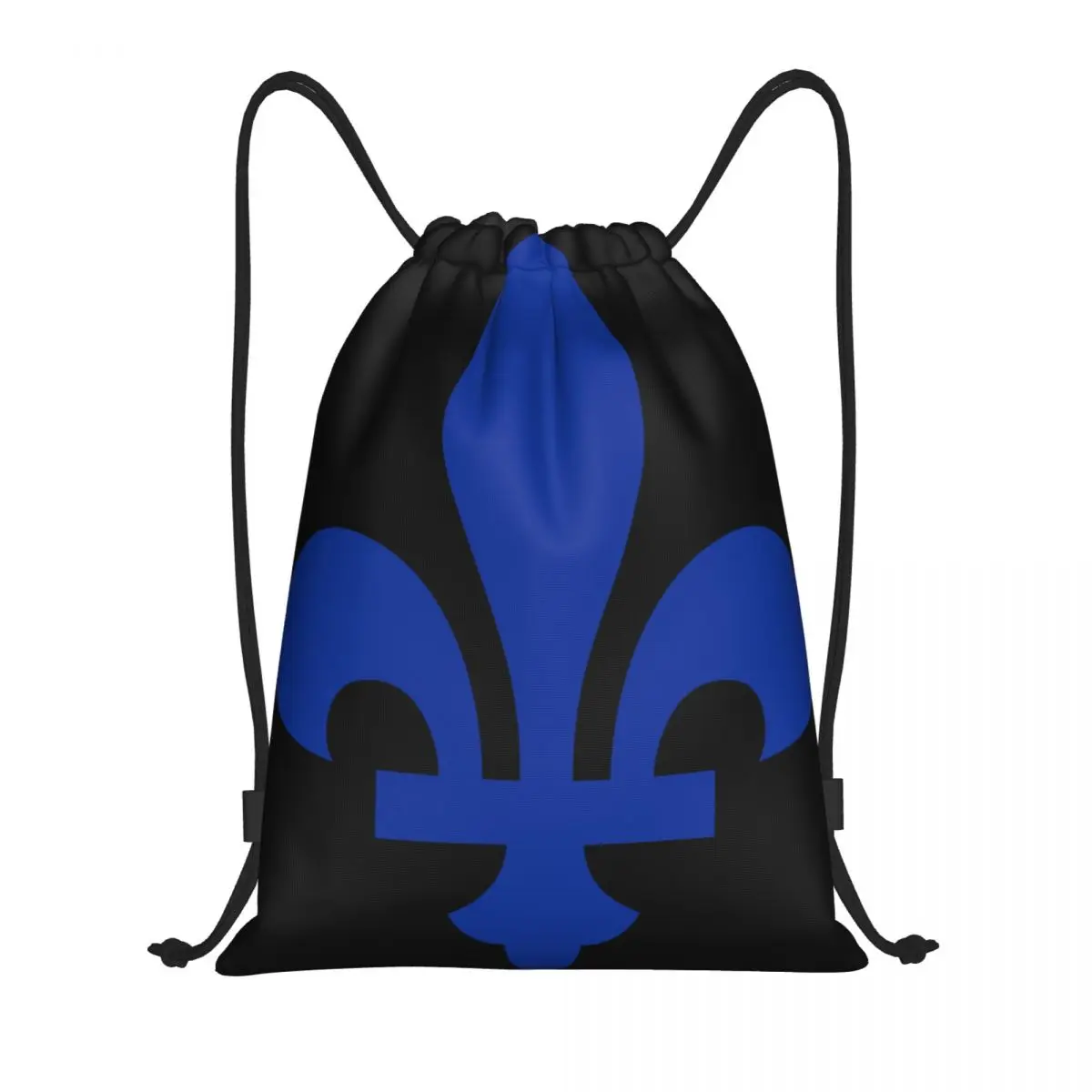 

Quebec France Royal Multi-function Portable Drawstring Bags Sports Bag Book Bag For Travelling