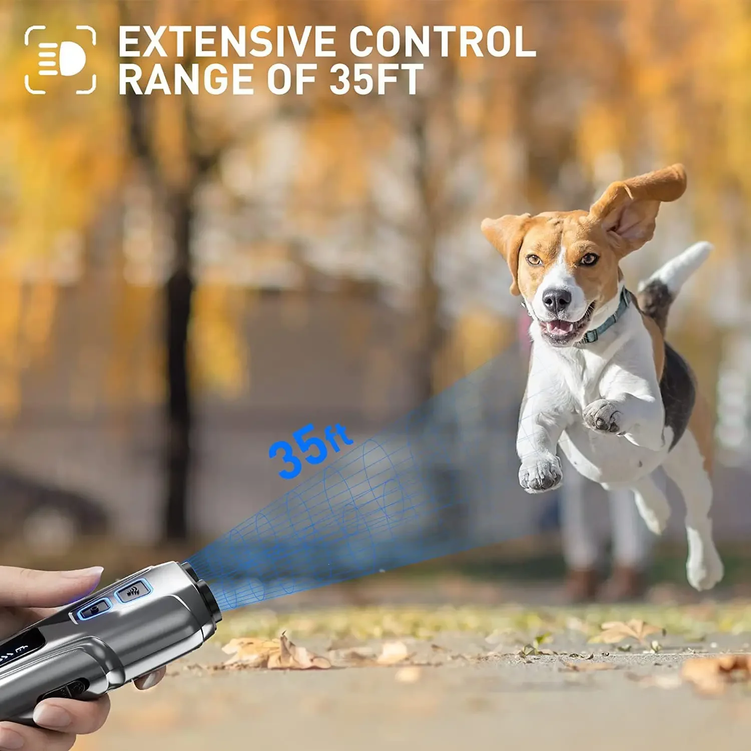 Double-head Ultrasonic Dog Repellent Portable Multi-function Anti-noise and Anti-dog Barking Pet Dog Trainer