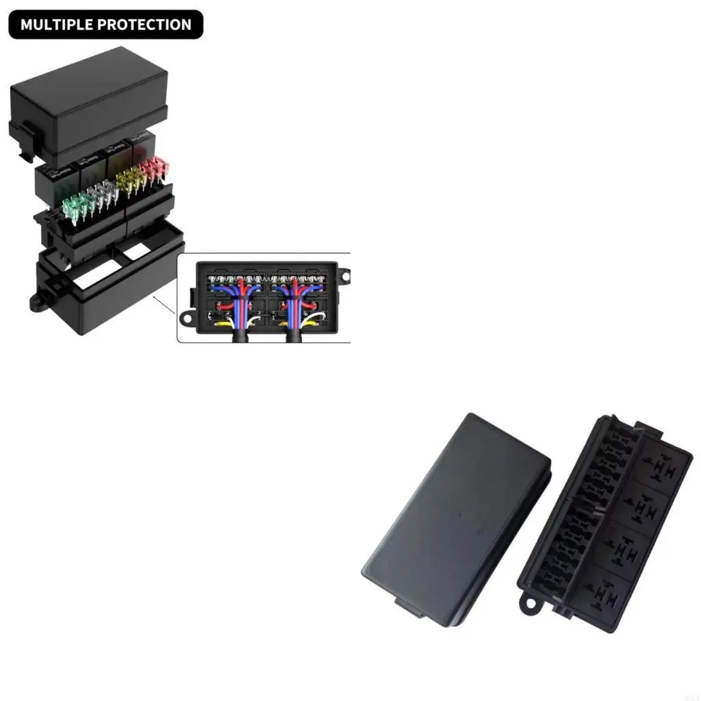 

Pre 12 Slot Relays Block for Vehicle Trailer Boat with Overload