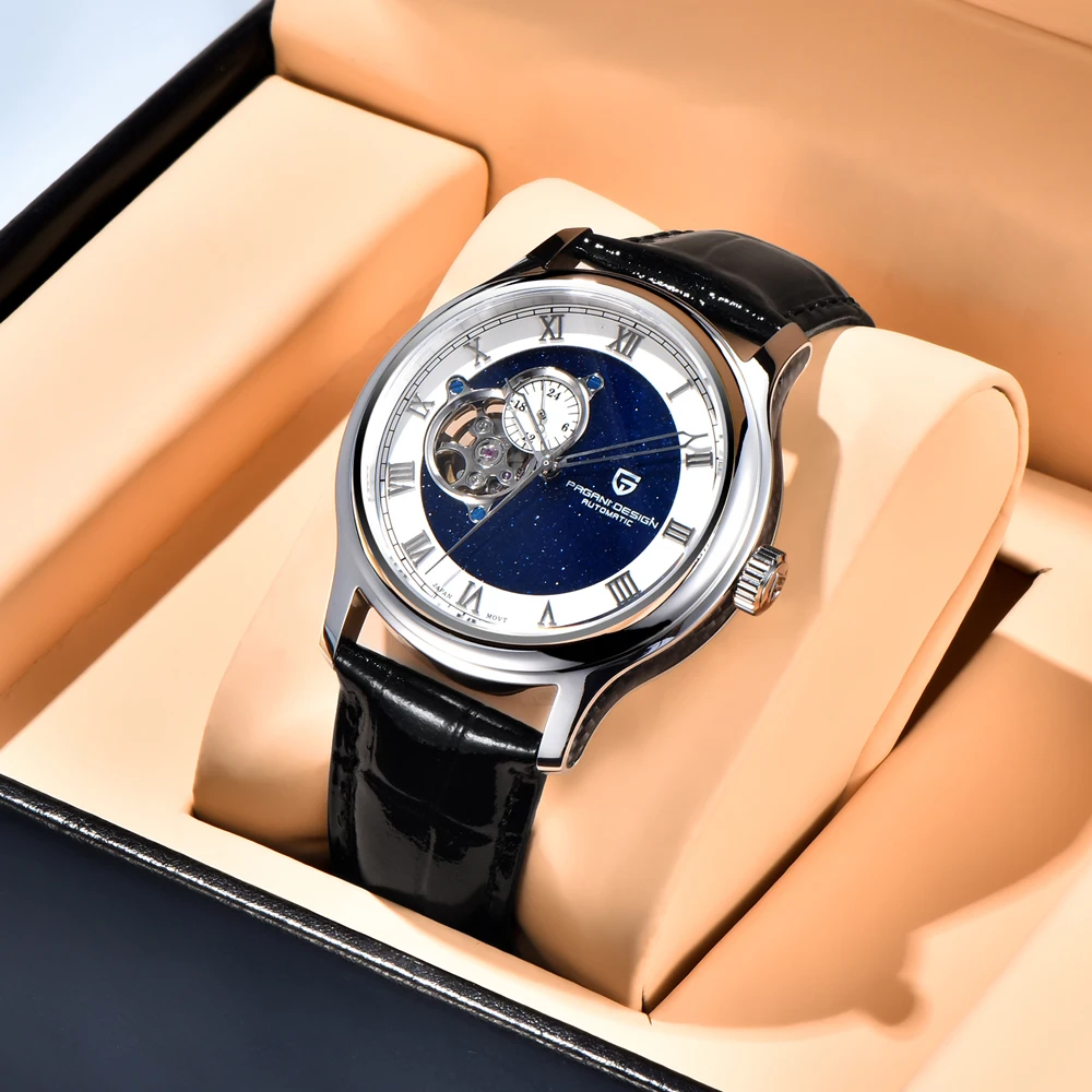 PAGANI DESIGN 2025, neue Herrenuhr, luxuriöse automatische mechanische Herrenuhr, NH39A-Uhrwerk, Saphirglas, 100 Meter wasserdicht