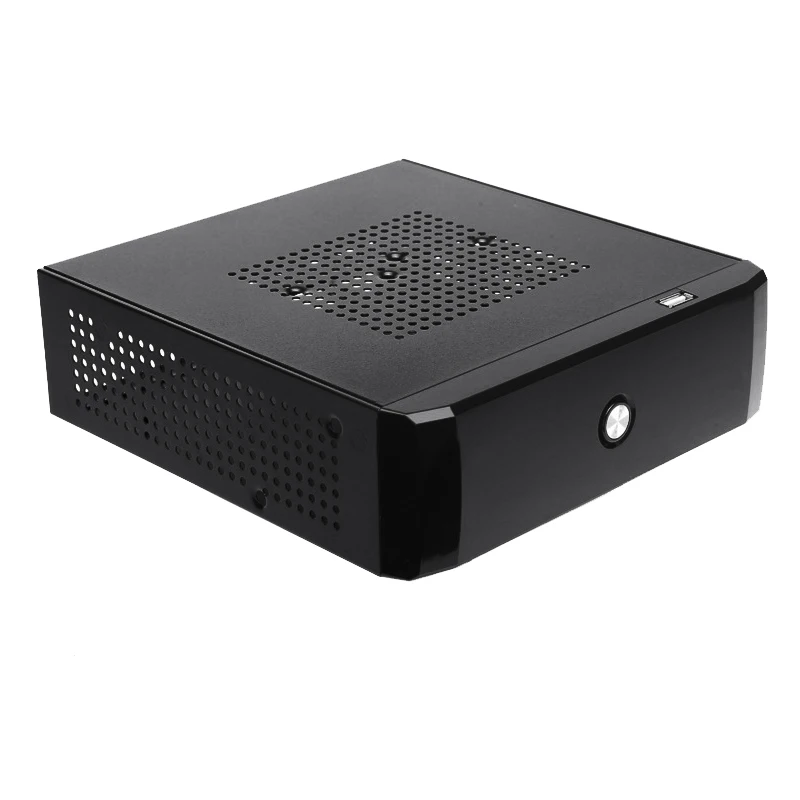 Настольный блок питания для игр, HTPC, хост, офиса, дома, 2,0, USB Mini ITX с радиатором и отверстием для компьютера