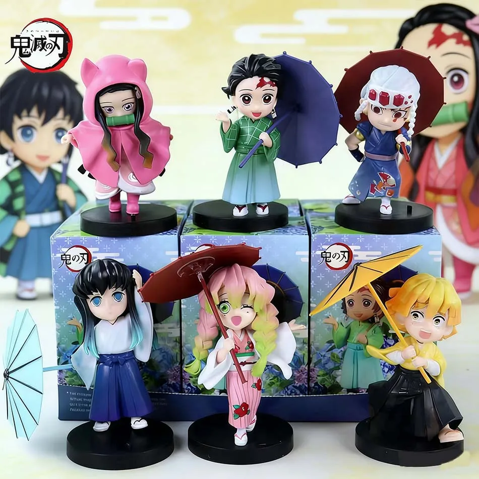 

Оригинальная фигурка Demon Slayer из серии «Сливовый дождь»: Кочо Шинобу, Томиока Гию, Канроджи Мицури. Загадочная коробка-сюрприз, игрушка, подарок.