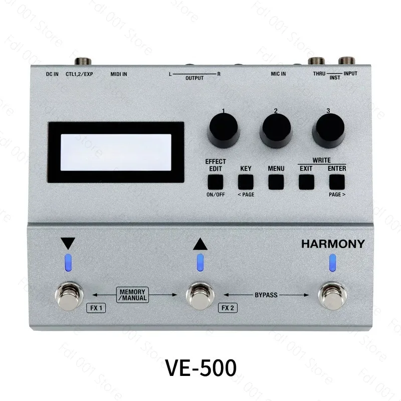 Vocal Effects Processor Pedal for Acoustic Guitar VE Series VE-8 VE-500 VE-20 Harmony Multi Effects Box with Live Settings