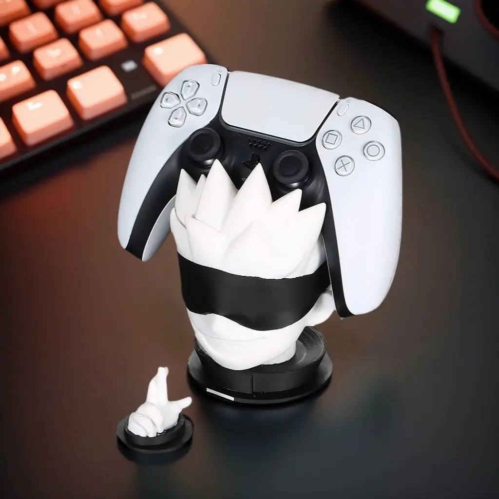 Jujutsu Kaisen Gojo Satoru Game Controller Stand PS5 Controller Holder Anime Desktop Ornament Collectible Decor Gift For Him