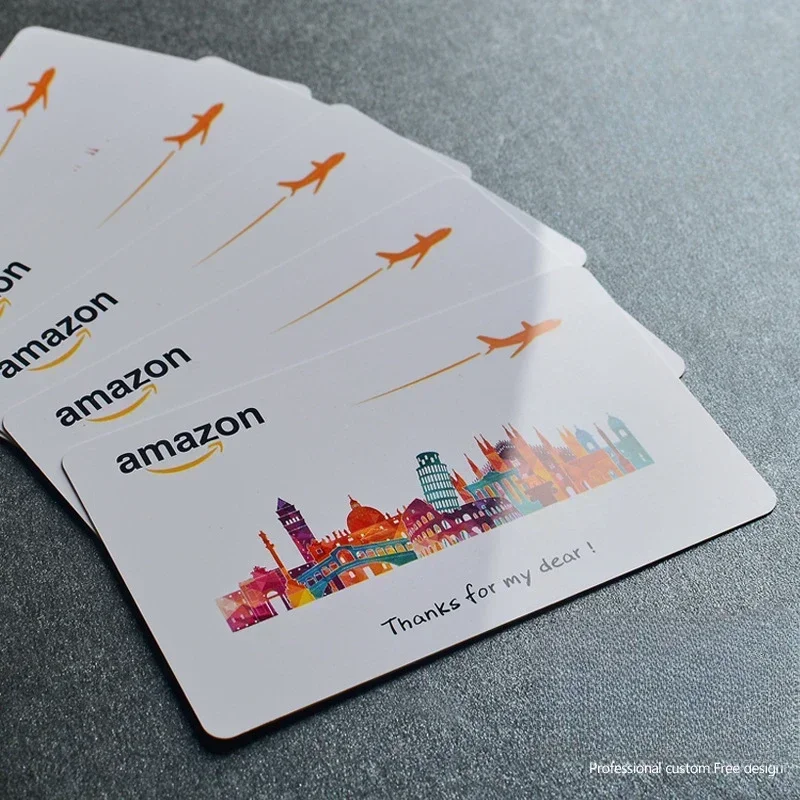 200pcs Pvc Business Cards Customized Amazon English After-sales Service Card Ebay Thank You Cards Custom Plastic Appreciate Card