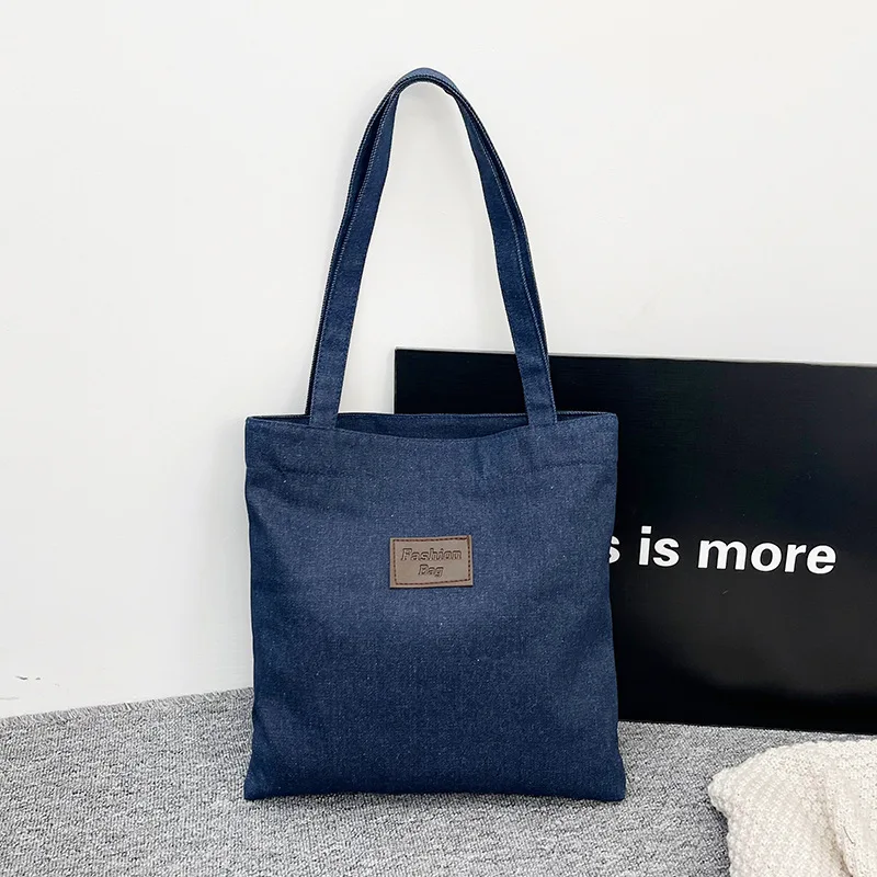Women's Tote Bag Brand High-quality Shoulder Bag For Girl Versatile New Handbag Luxury Denim Korean Simple Casual Artistic