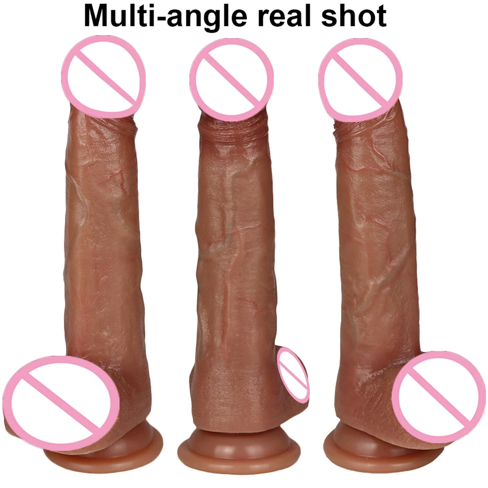 Six Models Realistic Makeup Dildos Silicone Big Penis Anal Sex Toys For Women Strapon Female Masturbation Vagina Orgasm Gag Dick