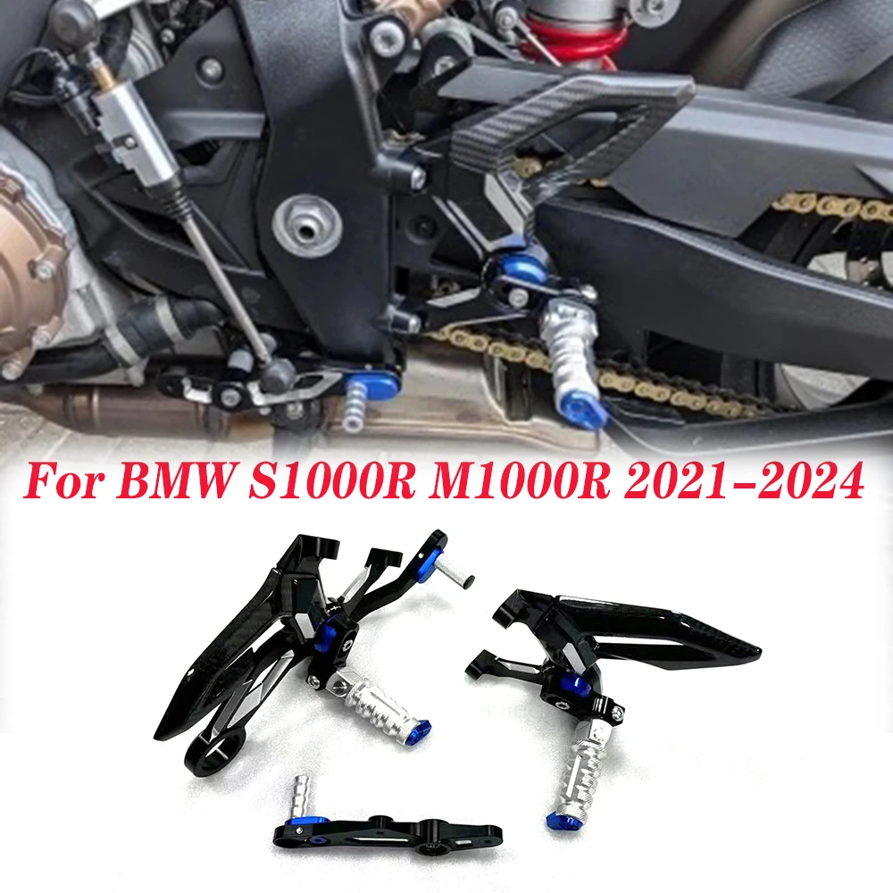 

Motorcycle Adjustable Rear Set Foot Pegs Pedal Footrest Rearset For BMW S1000R M1000R 2021-2024