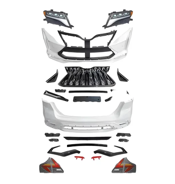 For 2009-2015 Upgraded GT850 Style Car Kit Contains Front and Rear Bumper Mesh with Headlight and Taillight Bodykit