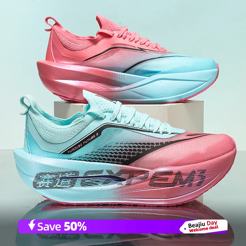 

Men Running Shoes Carbon Plate Marathon Speciality Sports Breathable Lightweight Women's Comfortable Nonskid Leisure Sneakers