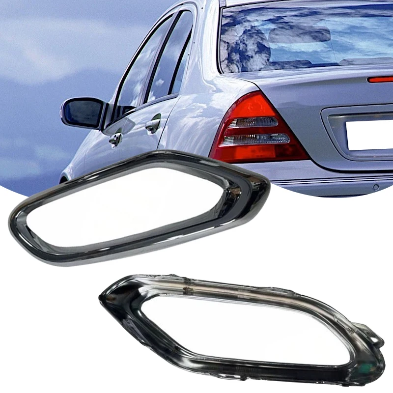 

Для Mercedes-Benz W254 X254 GLC 2023-2025: Декоративная накладка на выхлопную трубу, рамка заднего бампера, хромированная серебристая накладка, номера деталей 2548858300, 2548858400