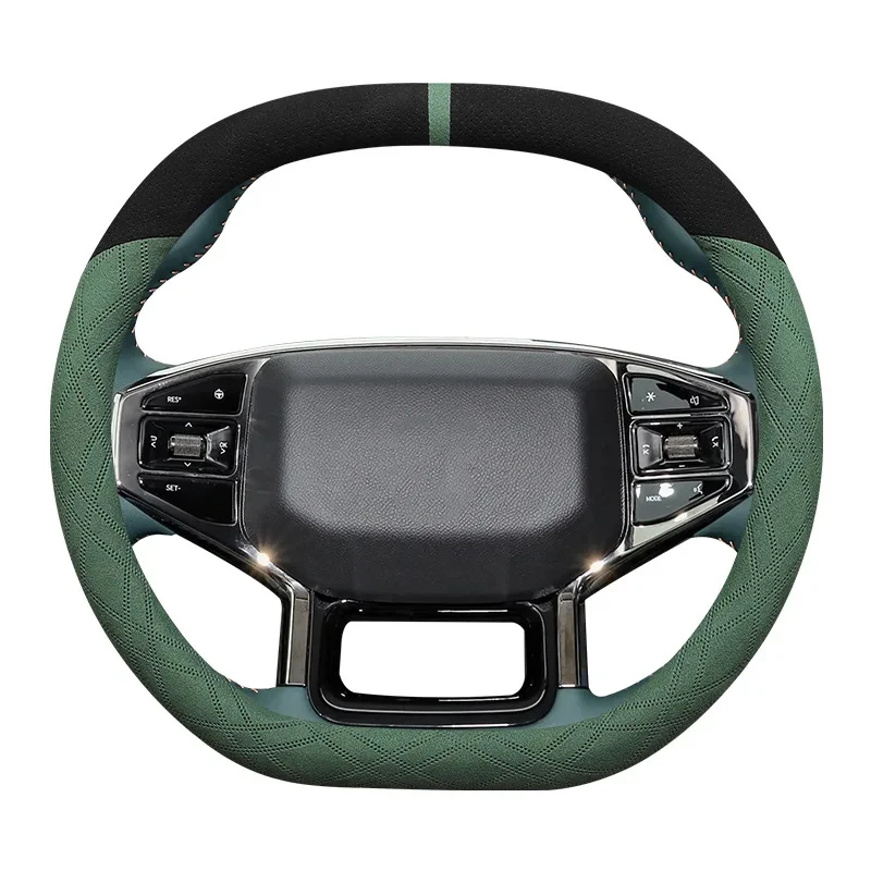 

Fit For Chery Jetour Traveller T2 Suede Steering Wheel Cover Car Steering Wheel Cover Accessories Interior Automobiles Parts