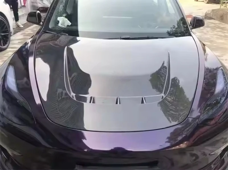 

For Tesla Model 3 Carbon Fiber Bonnet Engine Cover