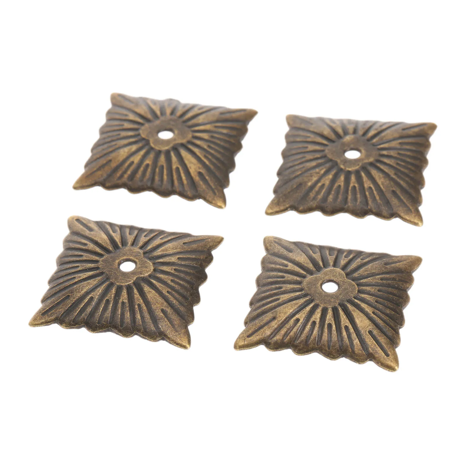 100Pcs 21x21mm Upholstery Nails Antique Bronze Decorative Upholstery Nails Tack Studs Door Sofa Home Decor Furniture Hardware