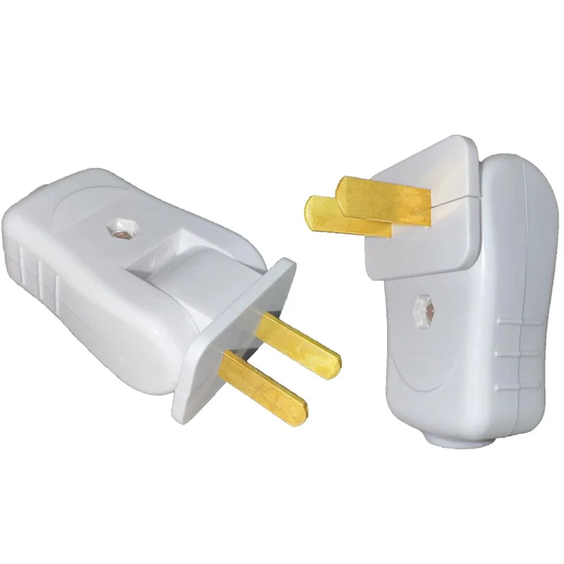 

Электрическая вилка 15 А, лампа с 2 зубцами, 2P, прямая лезвие или угловая вилка мощностью 2 Вт, легкая, неполяризованная, штекер 125 В