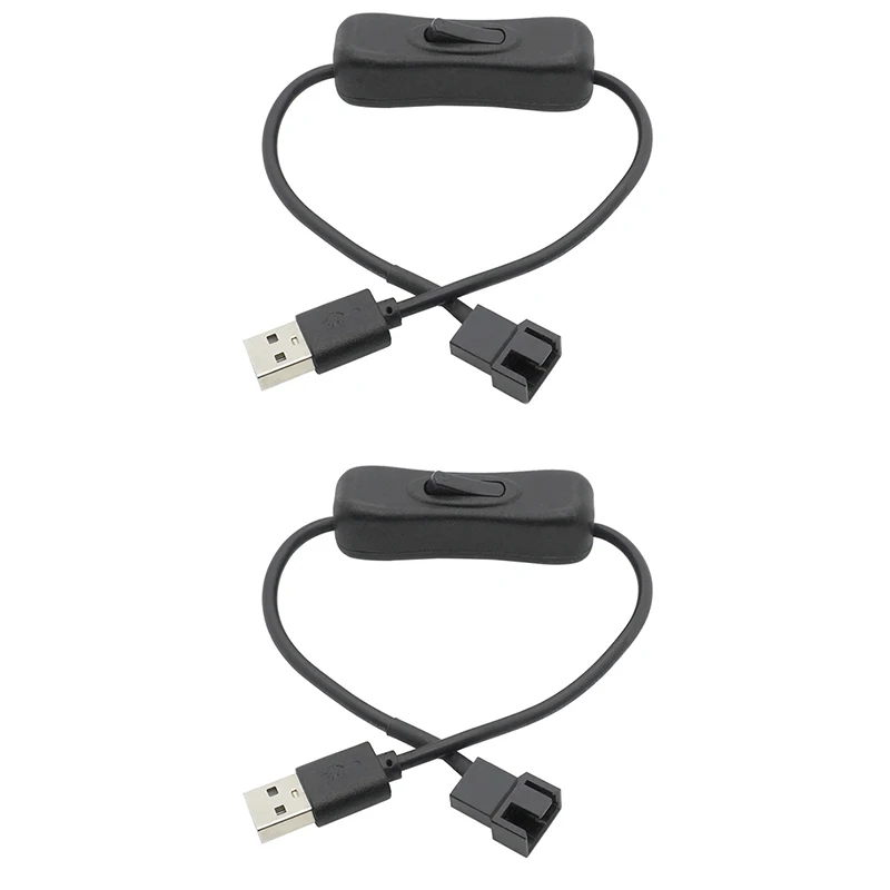 

2 шт. USB на 4-контактный ШИМ 5 В USB вентилятор для ПК с разъемом адаптера питания кабель-конвертер с переключателем ВКЛ-ВЫКЛ