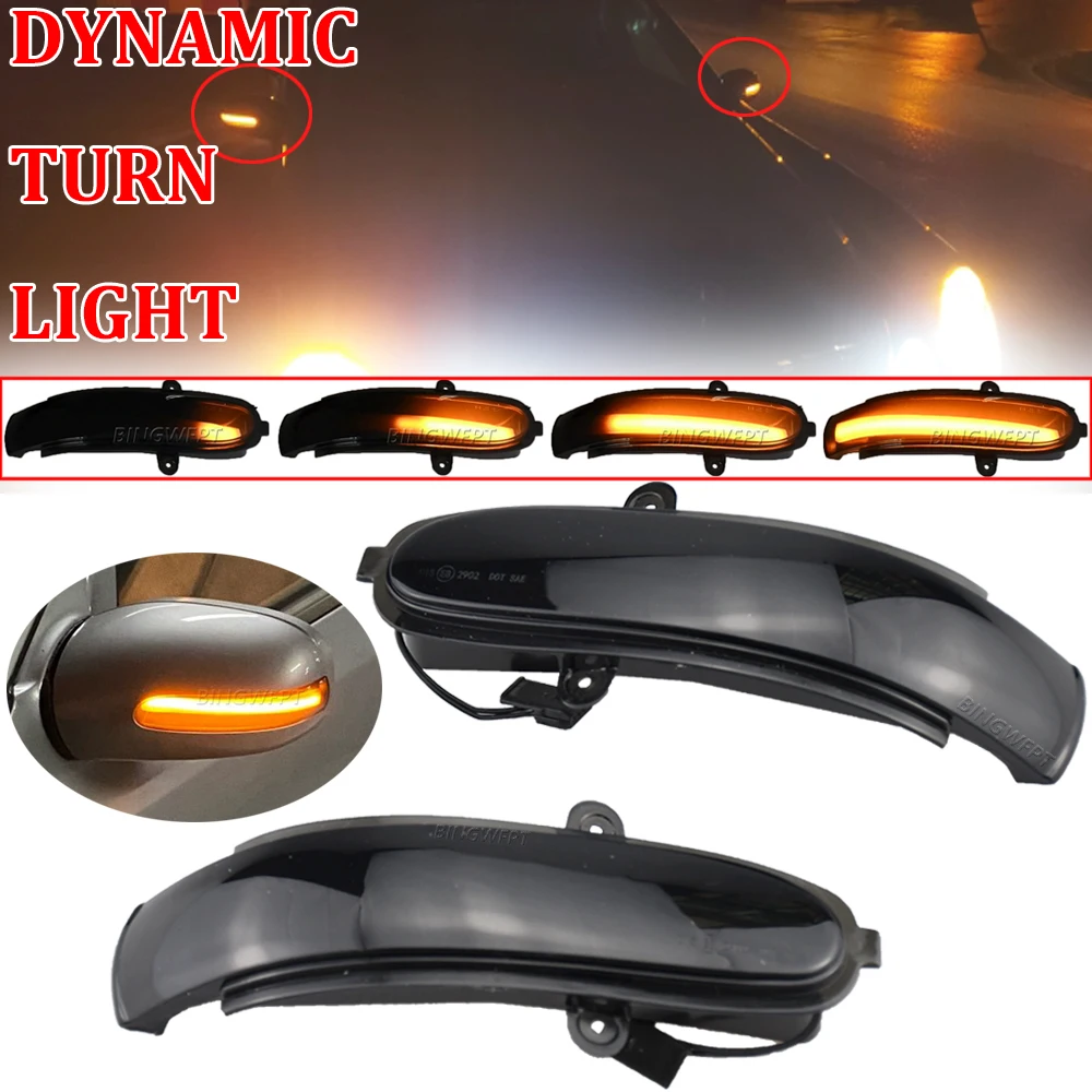 Side Mirror Indicator Lamp LED Dynamic Turn Signal Light For Mercedes Benz E-class W211 S211 2002-2006 G-class W463 Facelift