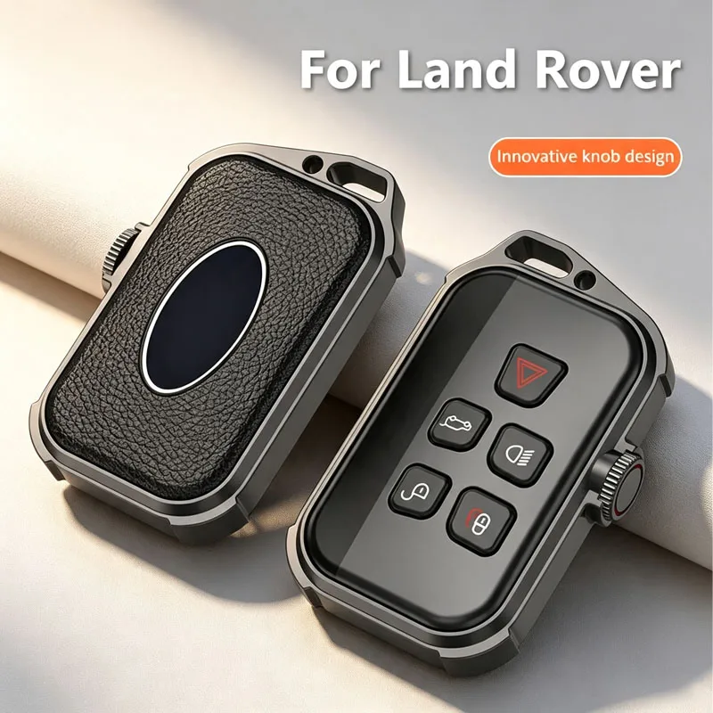 New Fashion Leather Car Key Case Cover Protector Shell for Land Rover Range Rover Sport Evoque Velar Freelander 2 Discovery 5 3