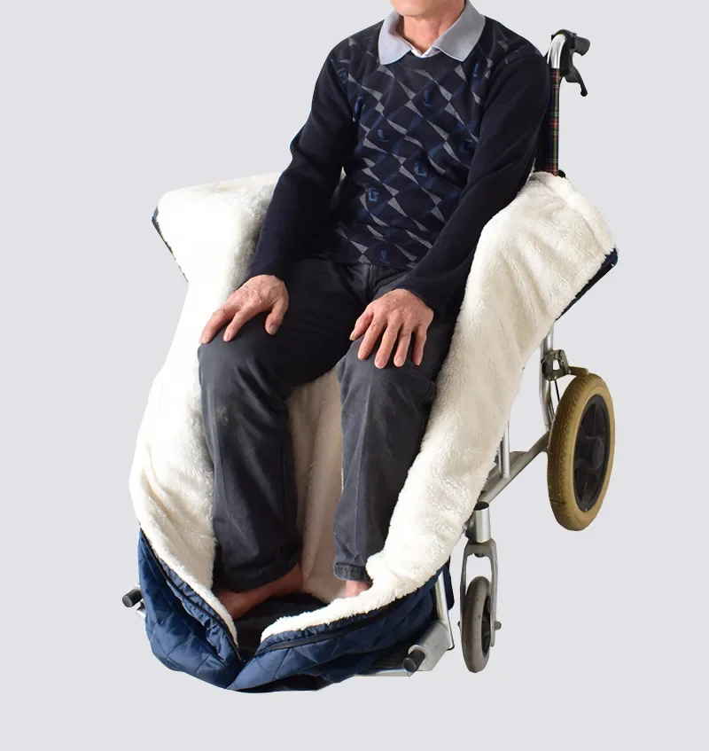 Wheelchair Warm Blanket Half Bag of Large Half Old Man Supplies Thick Wool Winter Health