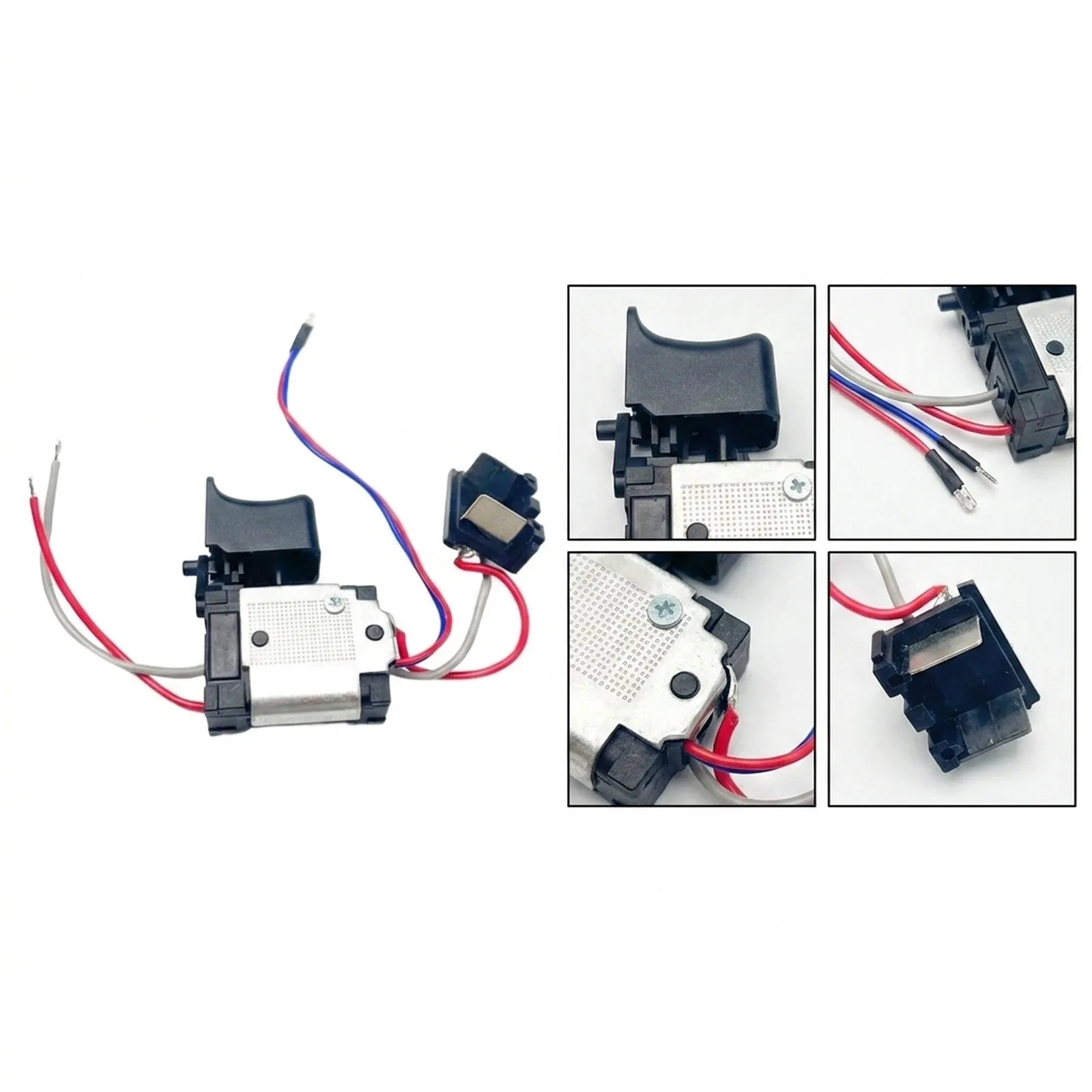 Controller Dustproof Push Button Small Light Cordless Electric Drill Drill Lighting Functionality  Controller Dustproof