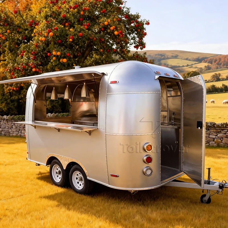 Prezzo economico Street Mini Mobile Hotdog Gelato Carrello per fast food Rimorchio con ruote Piccolo camion per alimenti in vendita negli Stati Uniti