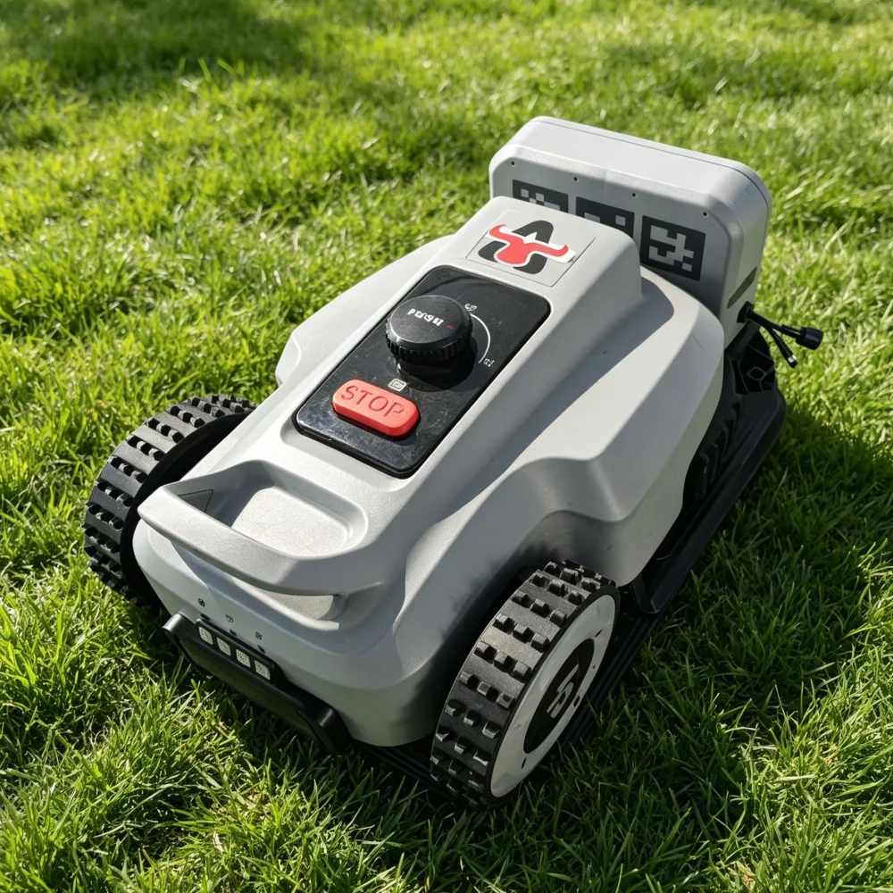 Smart Robotic Lawn Mower Wireless App-controlled Automatic Mowing Obstacle Avoidance Anti-theft Protection and Waterproof