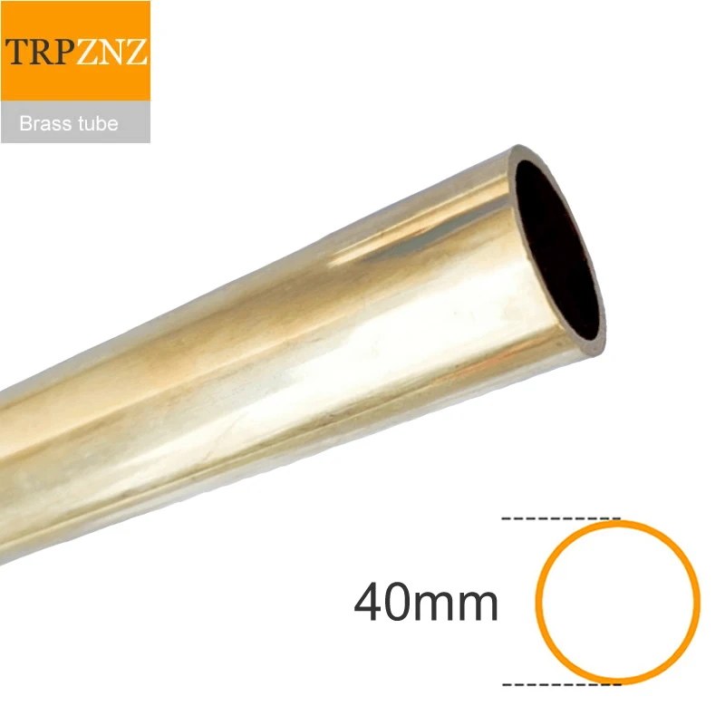 

H62 brass tube,outer diameter 40mm inner diameter 36mm 37mm 38mm brass pipe Capillary Hollow brass rod