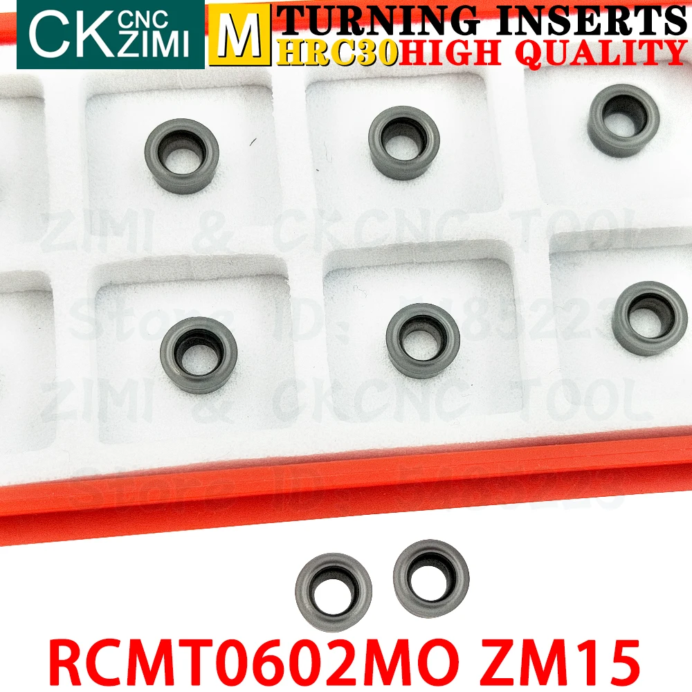 RCMT0602MO ZM15 RCMT 0602 MO ZM15 R3 كربيد إدراج الخارجية تحول إدراج أدوات التصنيع باستخدام الحاسب الآلي الميكانيكية مخرطة معدنية أدوات القطع RCMT0602M0