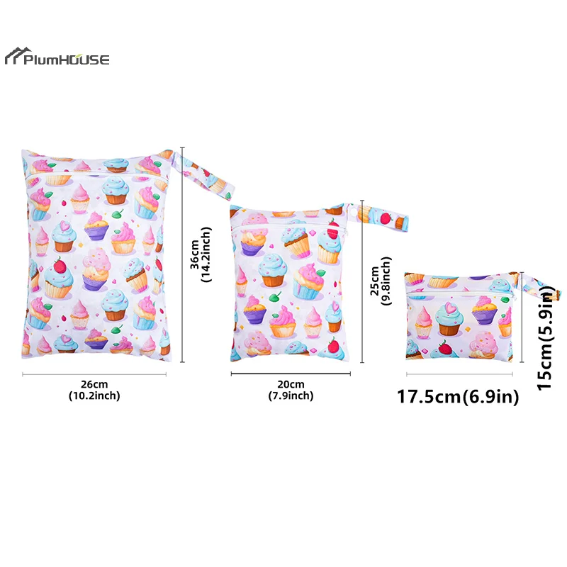 3 قطعة/المجموعة السلس سستة جيب متعدد السيناريو استخدام يمكن تعليقها للماء قابلة لإعادة الاستخدام غطاء حفاضات قابل للغسل حقيبة اليوغا