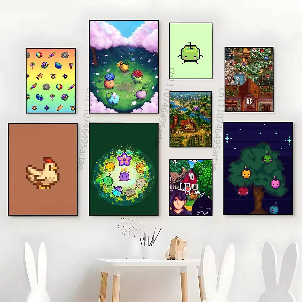 S-Stardew V-Valley Artists Canvas Painting for Living Room Home Decor Poster Fans Gifts-unframed