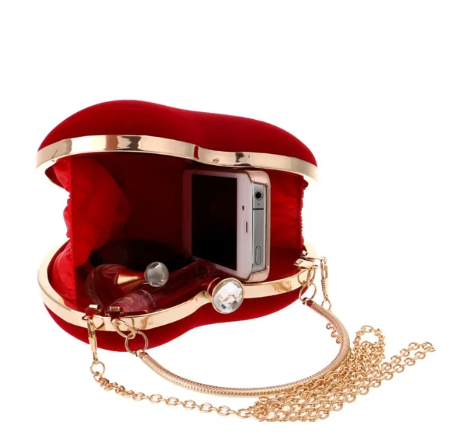 Exquisite herzförmige Abendtasche, modisches, vielseitiges Accessoire für Hochzeitskleider, elegante Handtasche für Tanzpartys, grenzübergreifend. – Detail 7