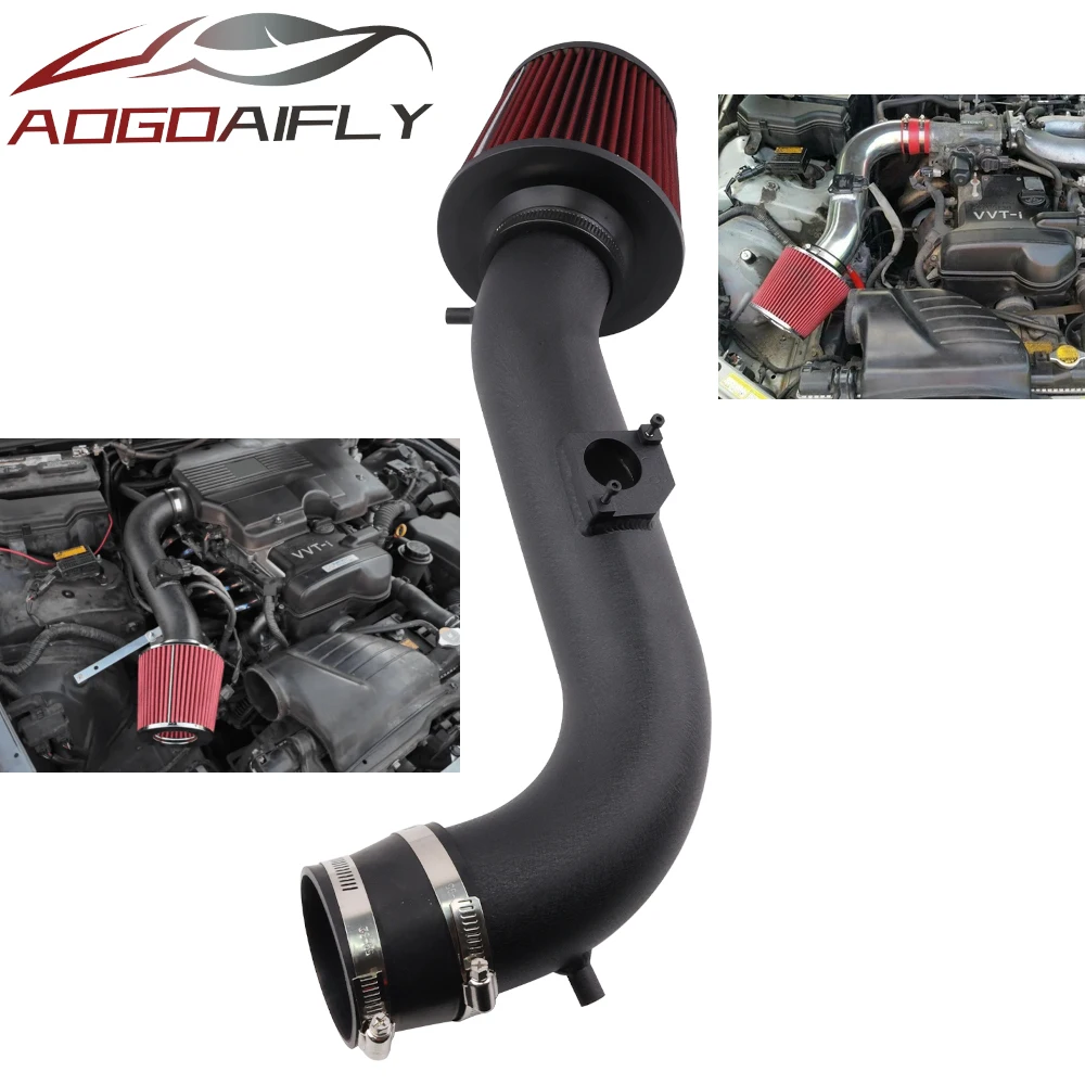 IS300 3.0L L6 Engine Cold Air Intake Kit Short Ram Air Intakes Pipe + Dry Filter For Lexus (Sedan/Sportcross Wagon) 2001-2005