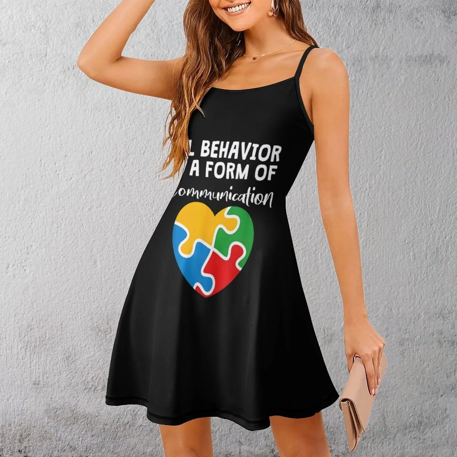 todo-comportamento-comunicacao-coracao-quebra-cabeca-vestido-estilingue-feminino-casual-grafico-sexy-vestido-feminino-engracado-novidade-ferias-o-vestido