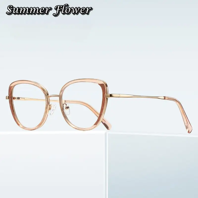 

Women Super Quality Eyewear Pure Titanium Flexible Temple Light Optical Glasses Frames For Female Prescription Recipe Spectacle