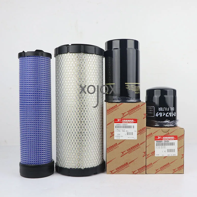 XOJOX Excavator Parts For Swe60 70e 80n9 yanmar VIO Engine Oil-Checked Diesel Filter Air Filter Accessories