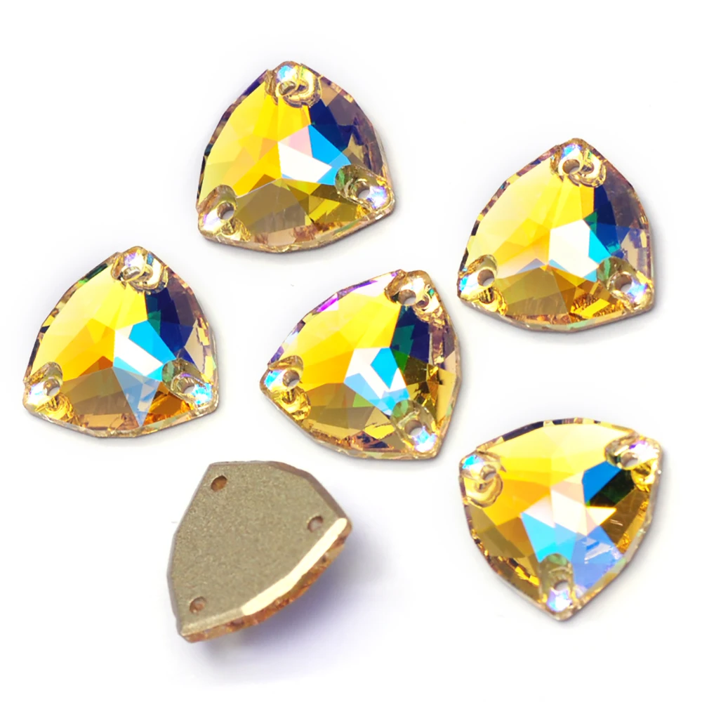 Pubrilex Abgeschrägte Strass-Mischformen zum Aufnähen für Kleider, Skateranzüge, Gymnastikbekleidung und Accessoires – New Paradise Shine – Detail 11