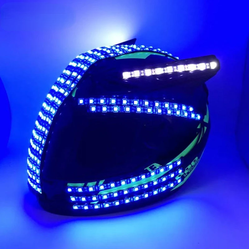 

LED Luminous Disco Helmet Punk & Rock Fluorescent Flash Stage Performance Props